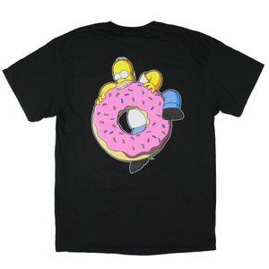 The Simpsons Men's Homer Shirt Donuts Graphic Crewneck Tee T-Shirt